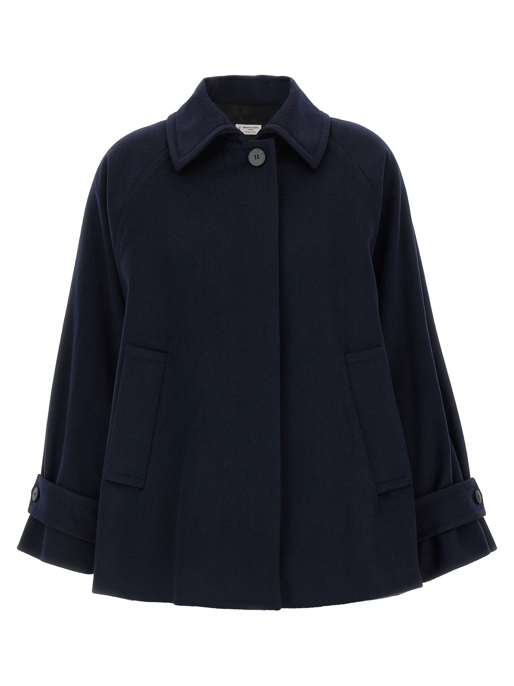 Alberto Biani Caban Coat Blue