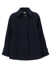 Alberto Biani Caban Coat Blue