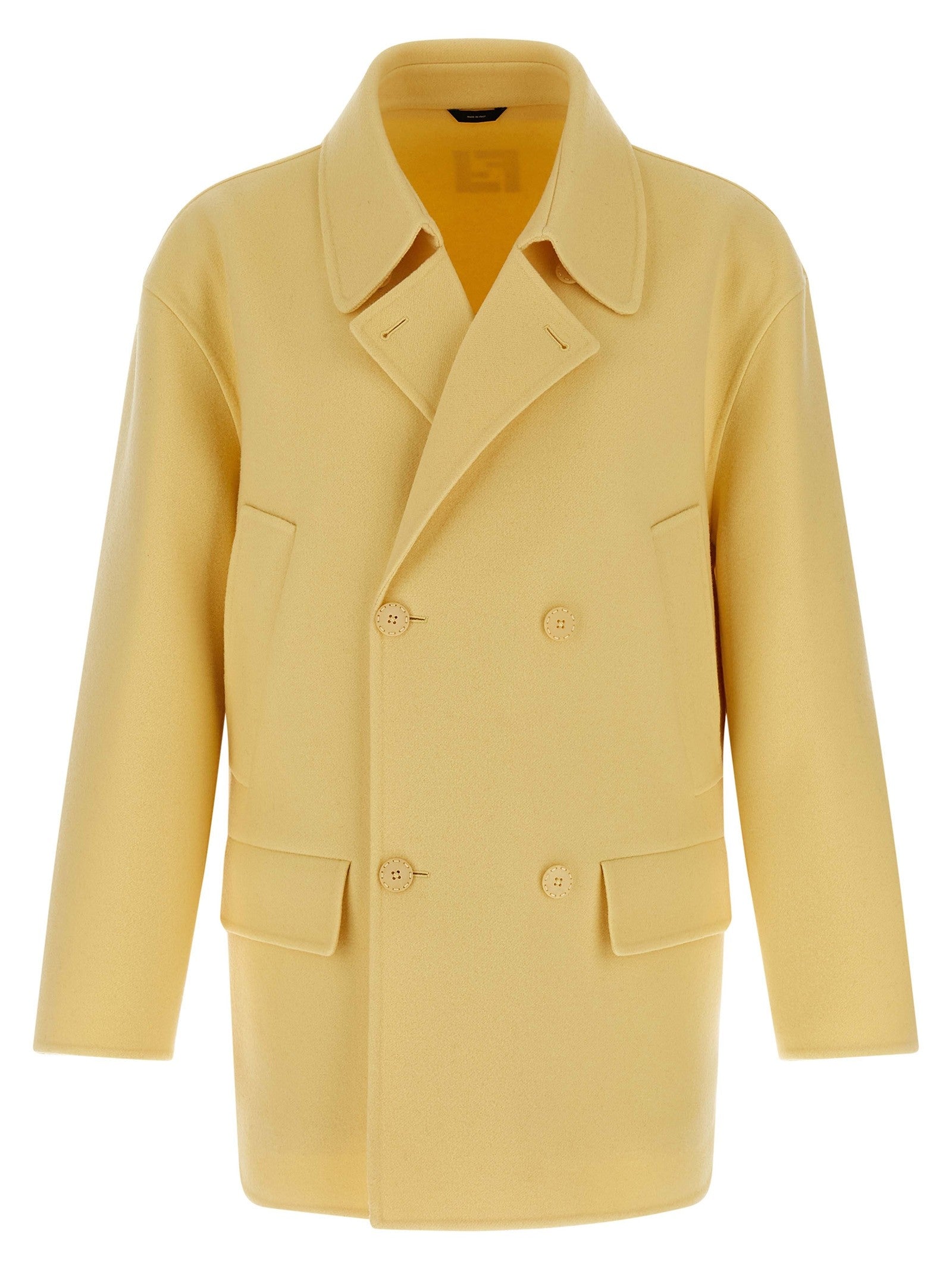 Fendi Caban Coat Yellow