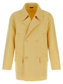 Fendi Caban Coat Yellow
