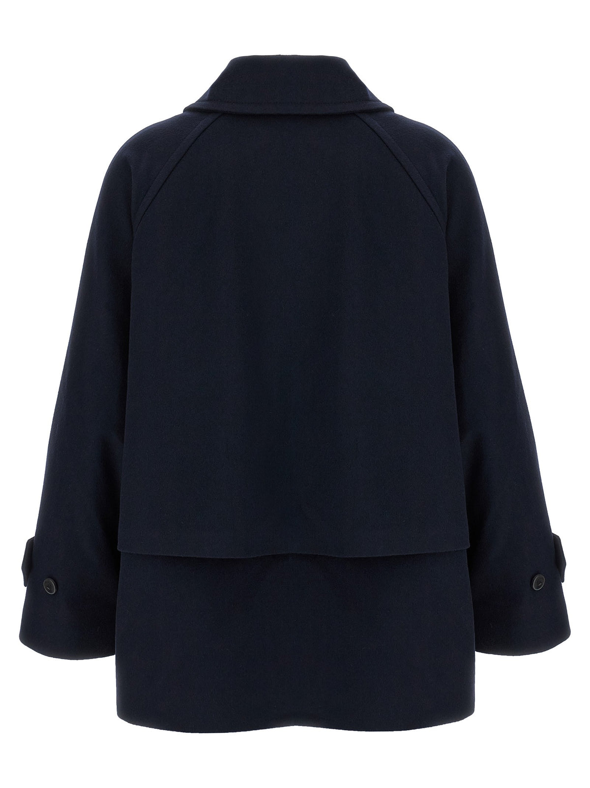 Alberto Biani Caban Coat Blue