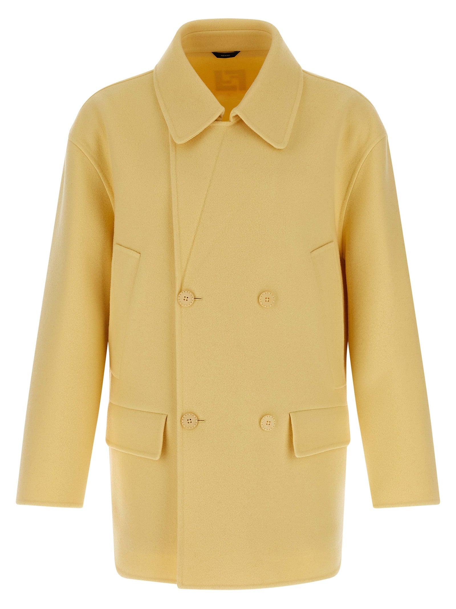 Fendi Caban Coat Yellow
