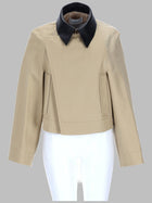 Givenchy Women's Cotton Wool Caban Cropped Beige