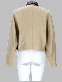 Givenchy Women's Caban Cropped in Cotone Lana Beige