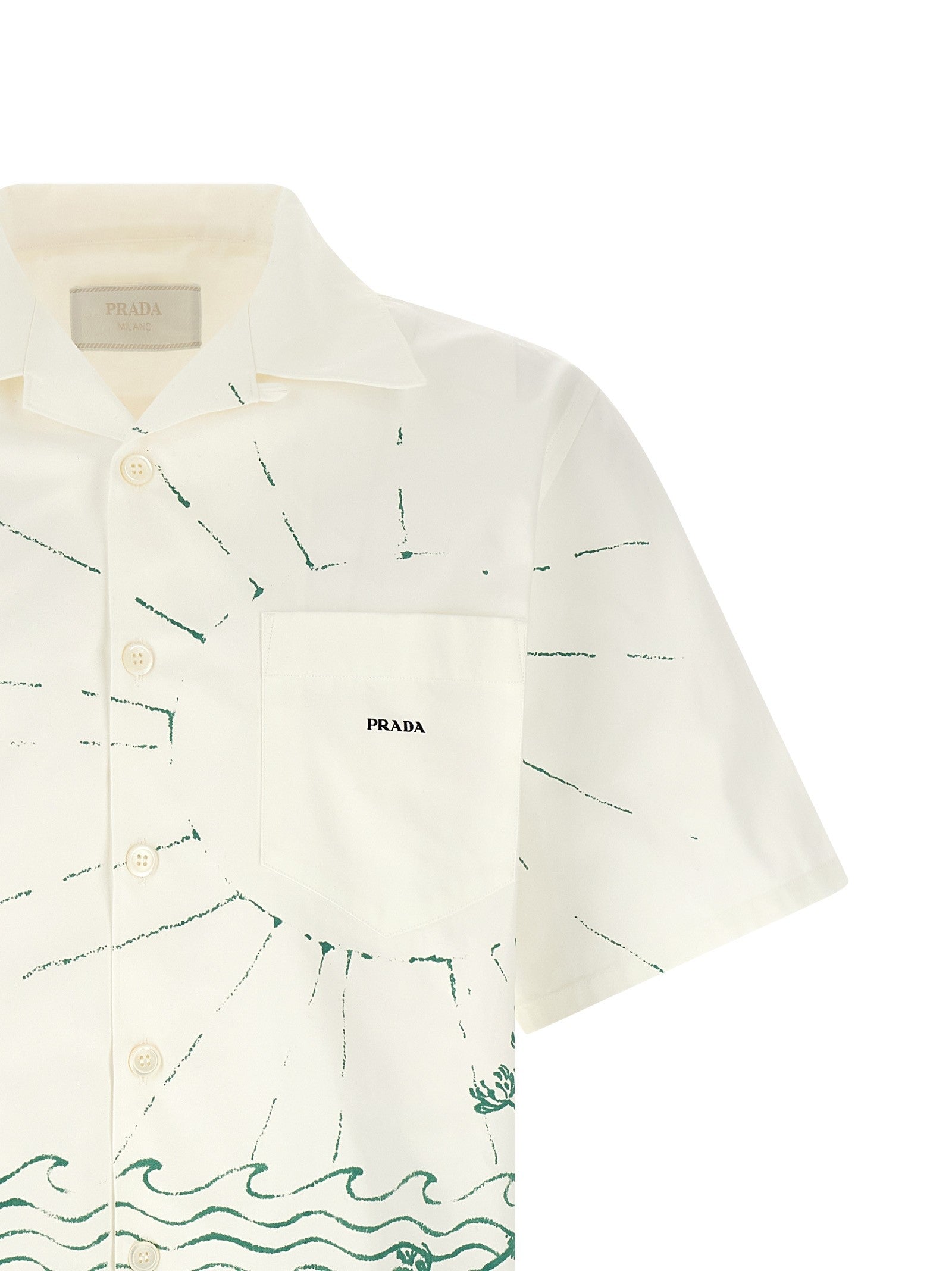 PRADA Cabin Bowling Shirt Green