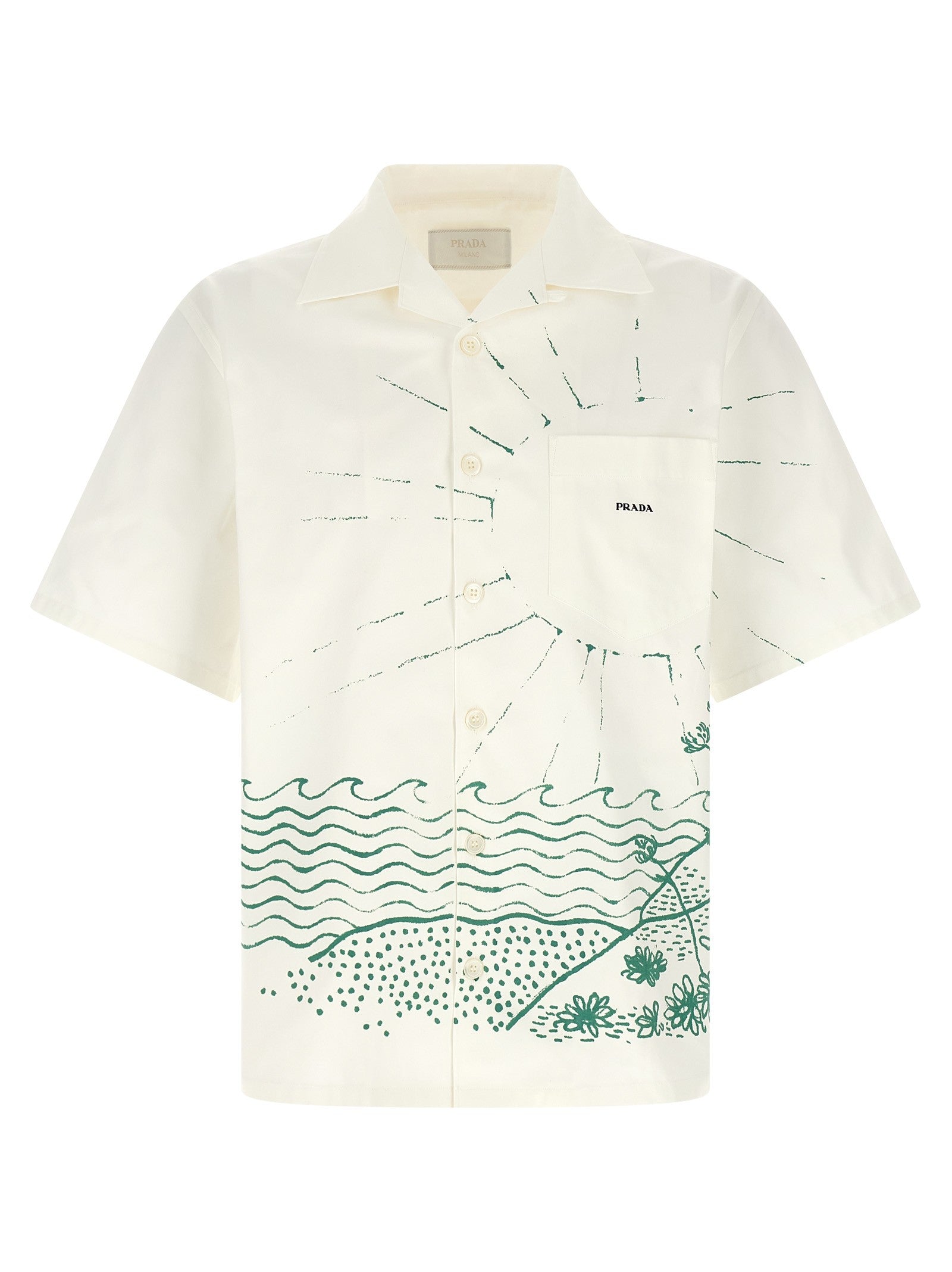 PRADA Cabin Bowling Shirt Green