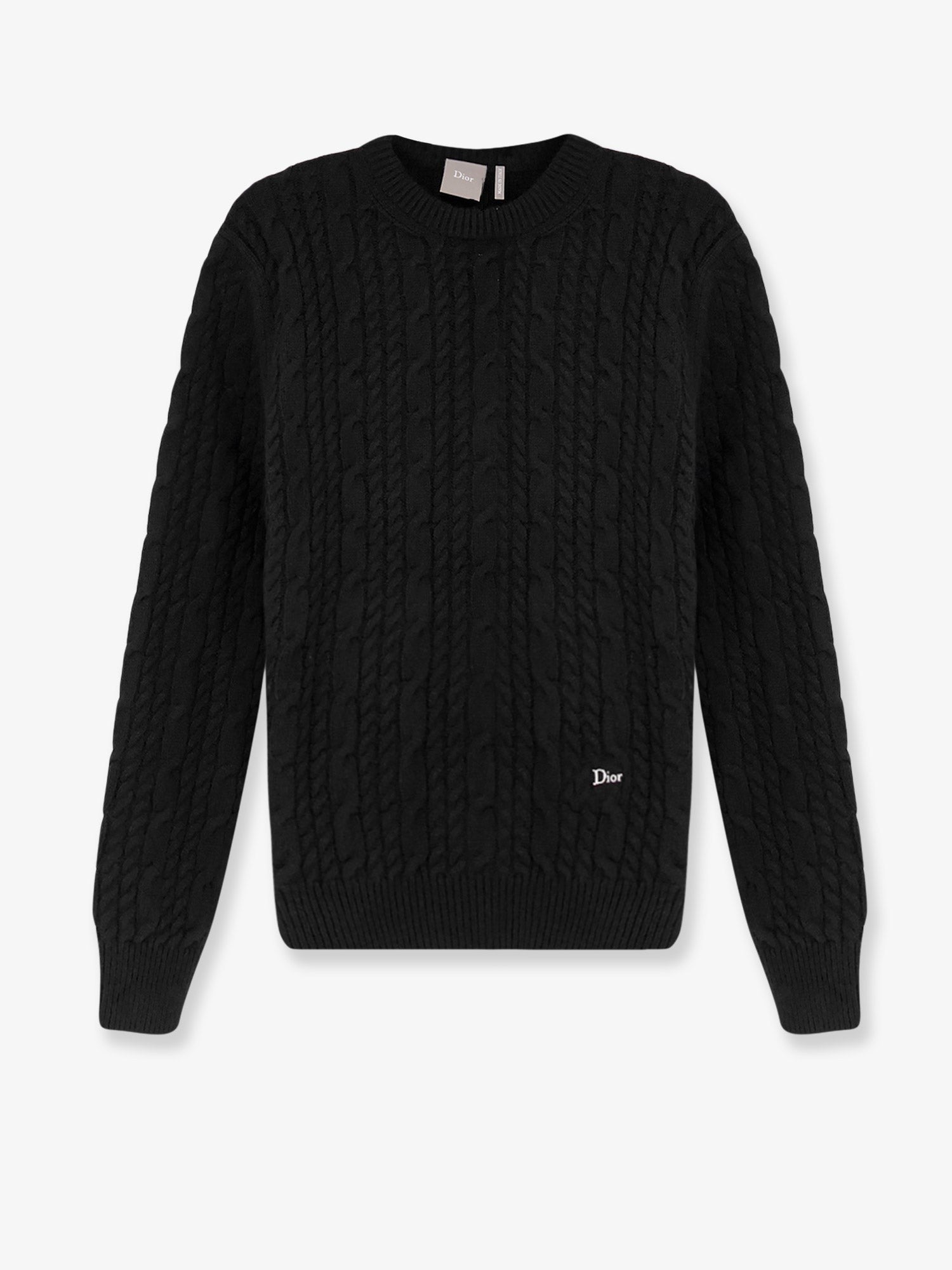 Dior Men's Cable Knit Cashmere Sweater Black Dior