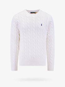 Polo Ralph Lauren Men's Cable Knit Sweater White
