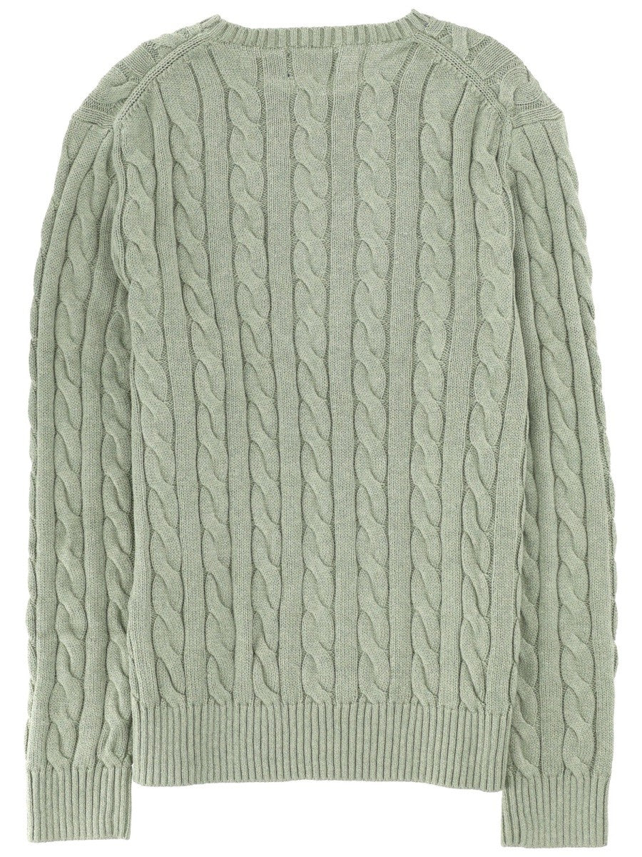 Polo Ralph Lauren Men's Cable Knit Green