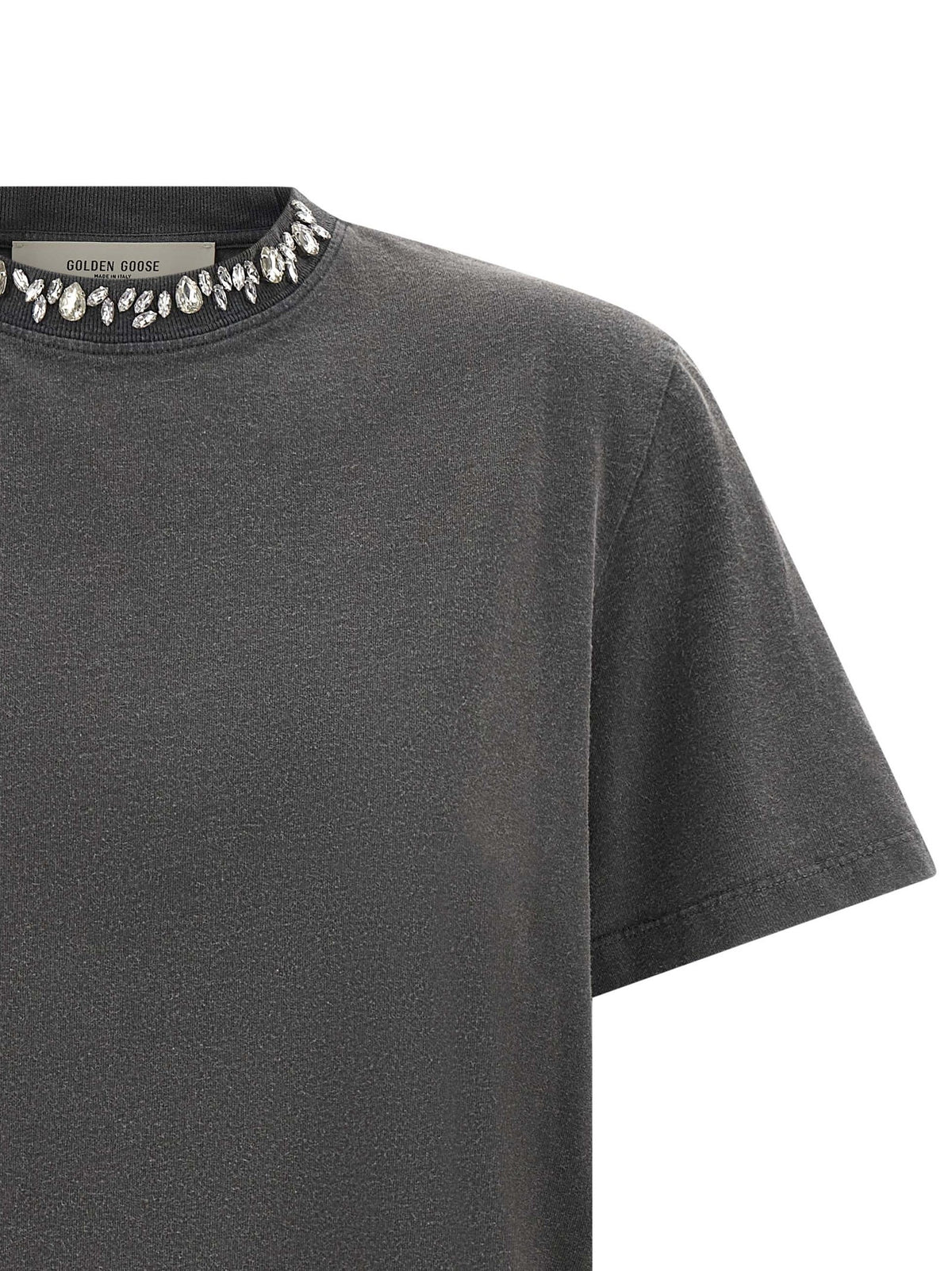 Golden Goose Cabochon Crystal Shirt Grey