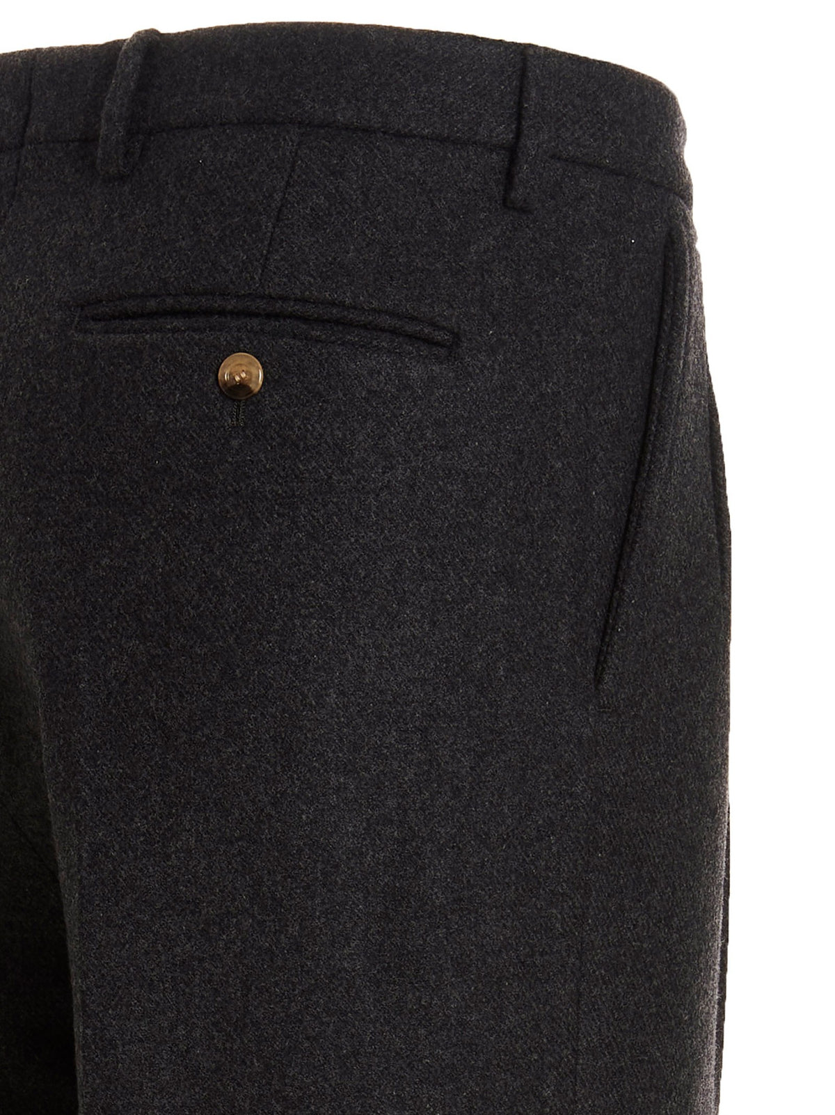 Gucci Cachemire Wool Pants Grey