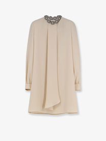 Valentino Women's Cady Couture Mini Dress Beige