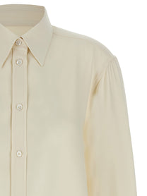 Brioni Cady Silk Shirt White