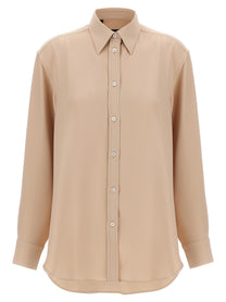 Brioni Cady Silk Shirt Blue