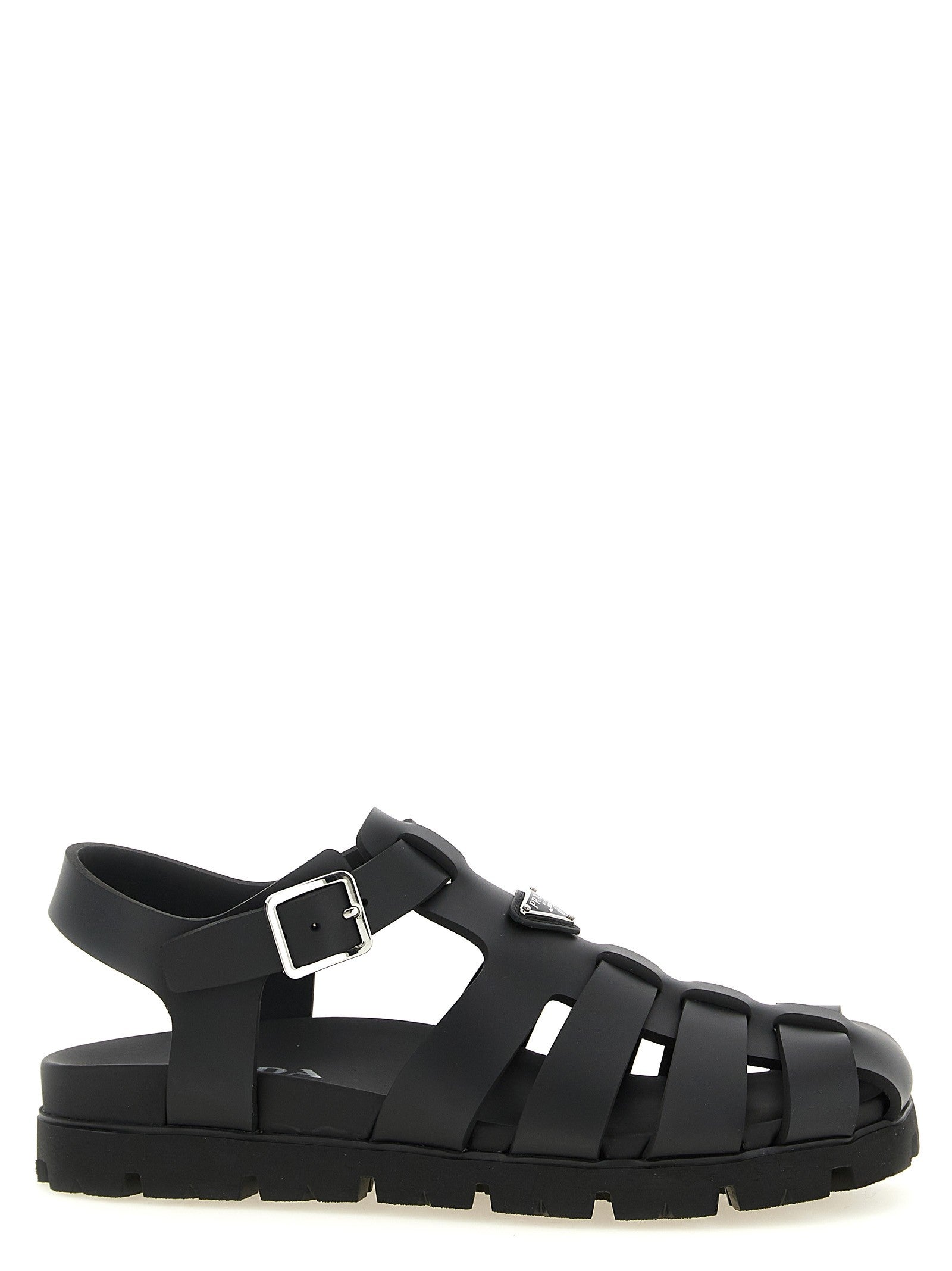 PRADA Cage Sandals Black