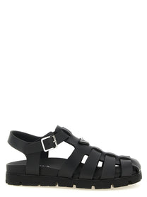 PRADA Cage Sandals Black