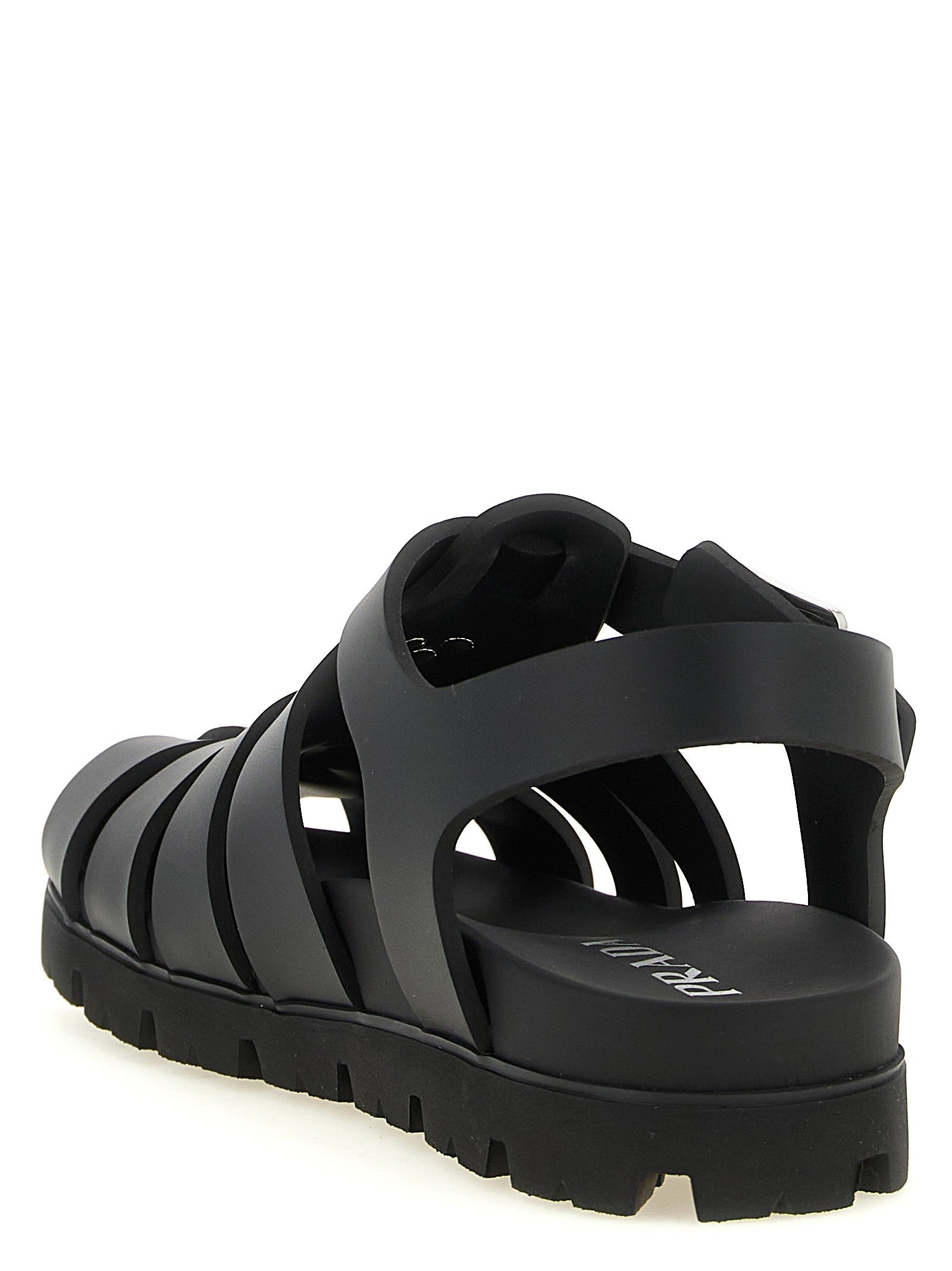 PRADA Cage Sandals Black