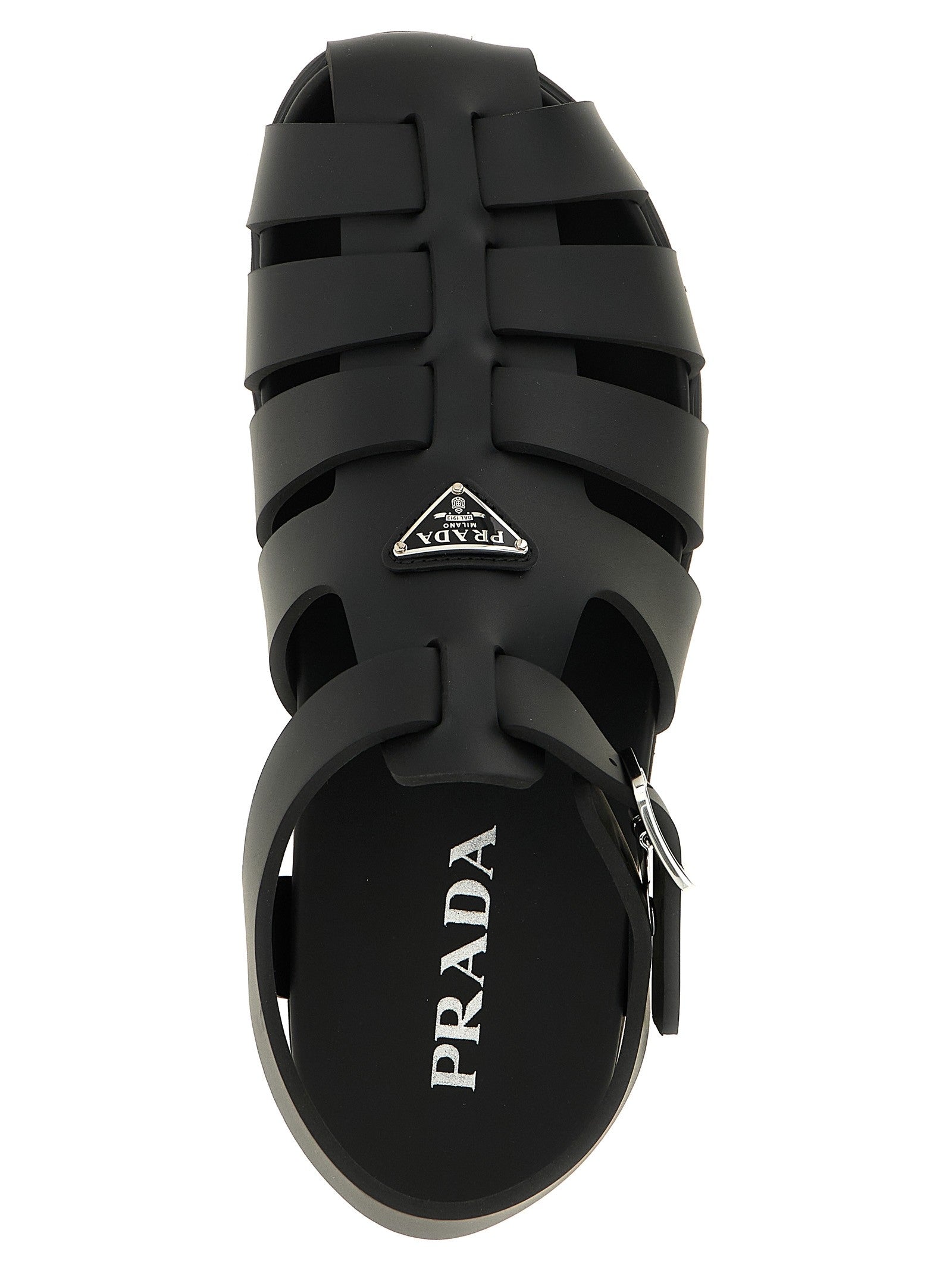 PRADA Cage Sandals Black