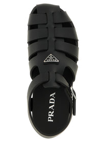 PRADA Cage Sandals Black