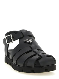 PRADA Cage Sandals Black