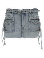 Balenciaga Cagole Mini Skirt Blue