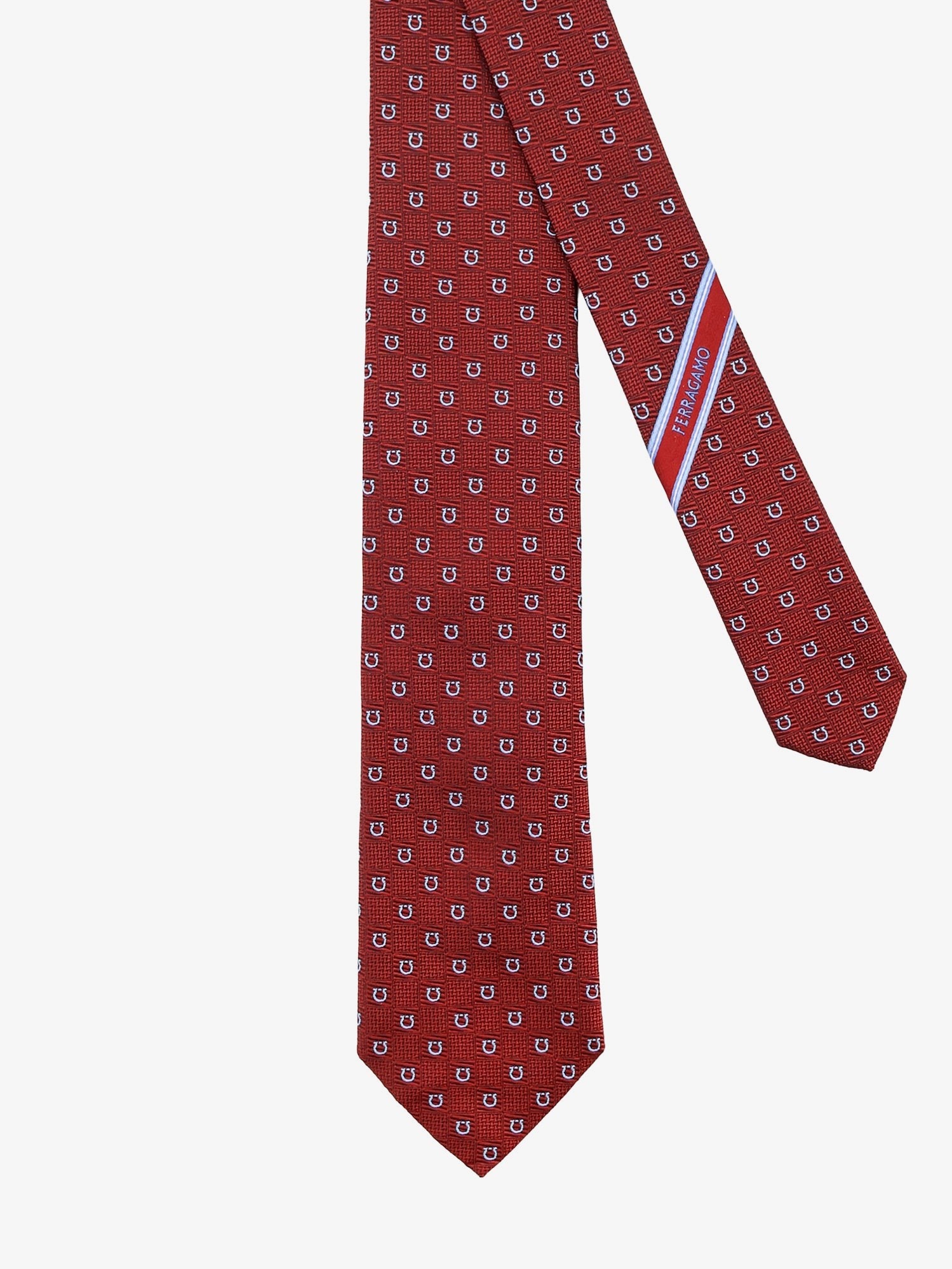 Ferragamo Men's Cairo Silk Tie Red