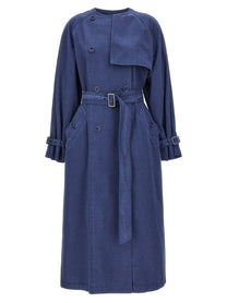 Max Mara Calao Trench Coat Blue