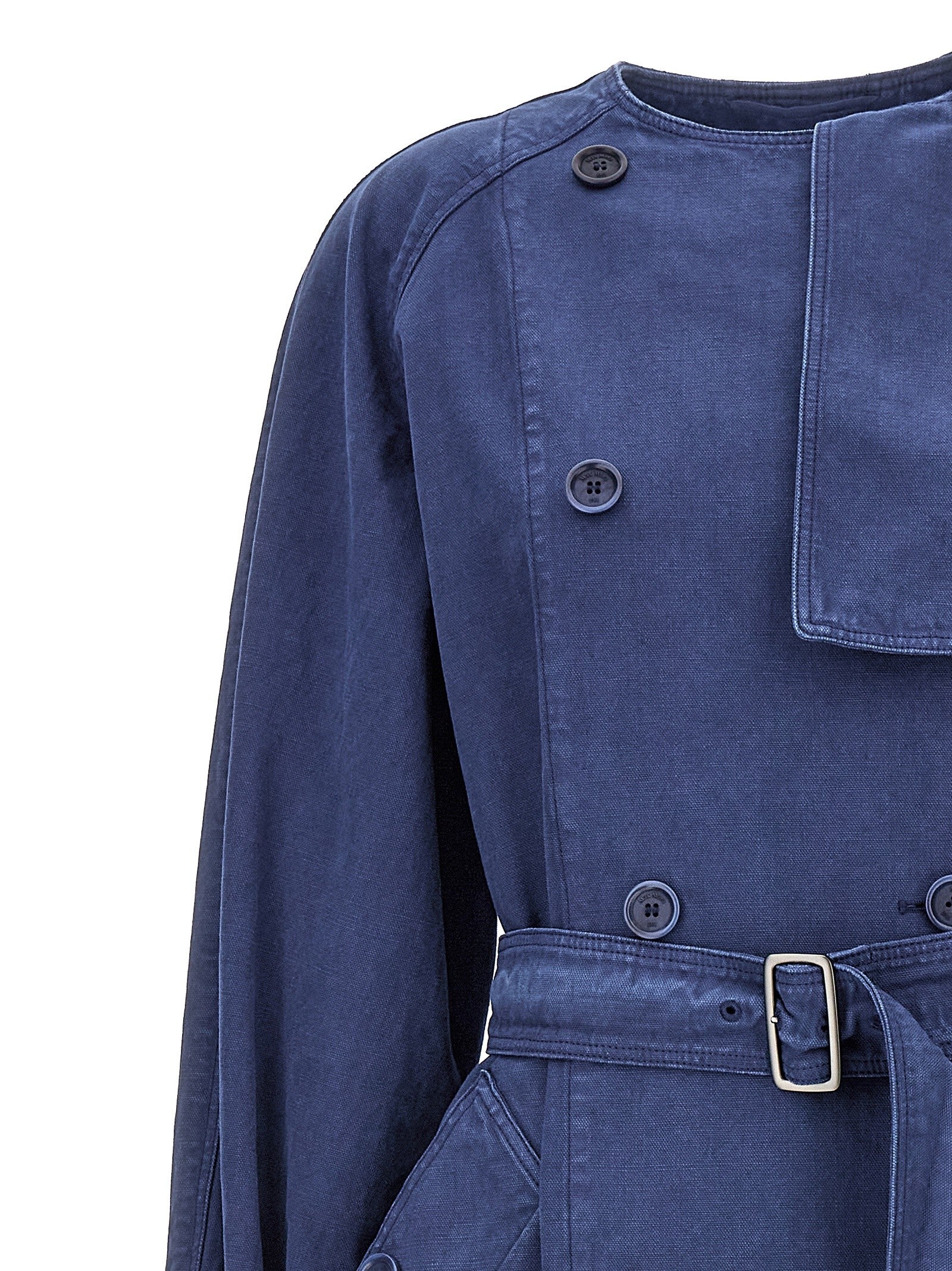Max Mara Calao Trench Coat Blue
