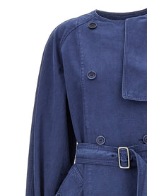 Max Mara Calao Trench Coat Blue