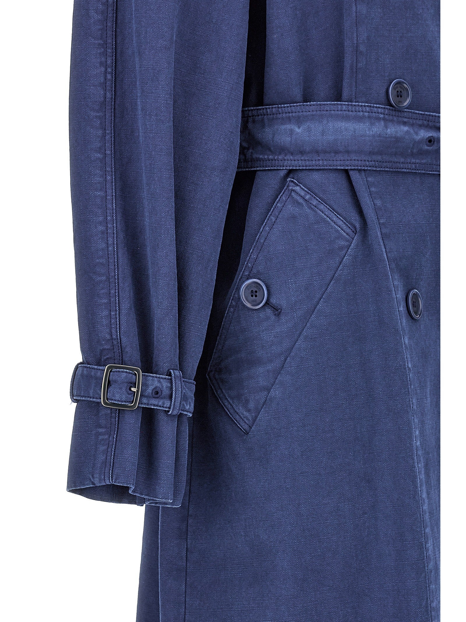 Max Mara Calao Trench Coat Blue