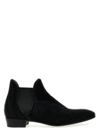 Lidfort Calf Hair Ankle Boots Black