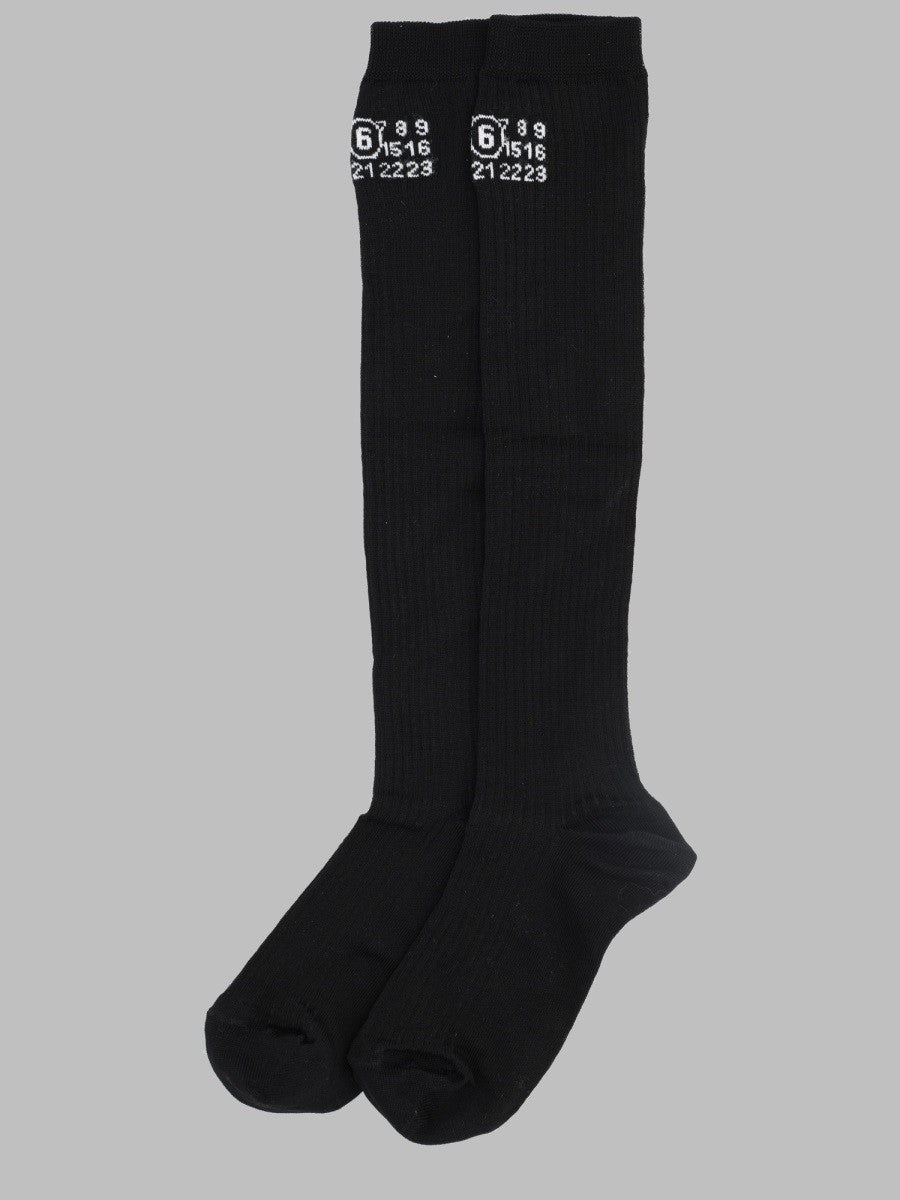 MM6 Maison Margiela Women's Calzini Con Black