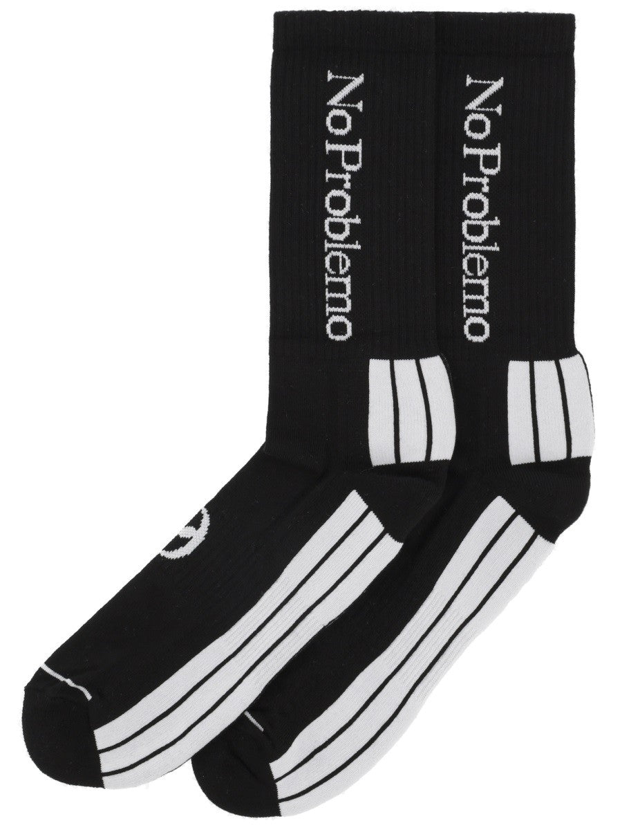 No Problemo Men's Calzini Con Black
