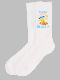 Casablanca Men's Calzini in Cotone White