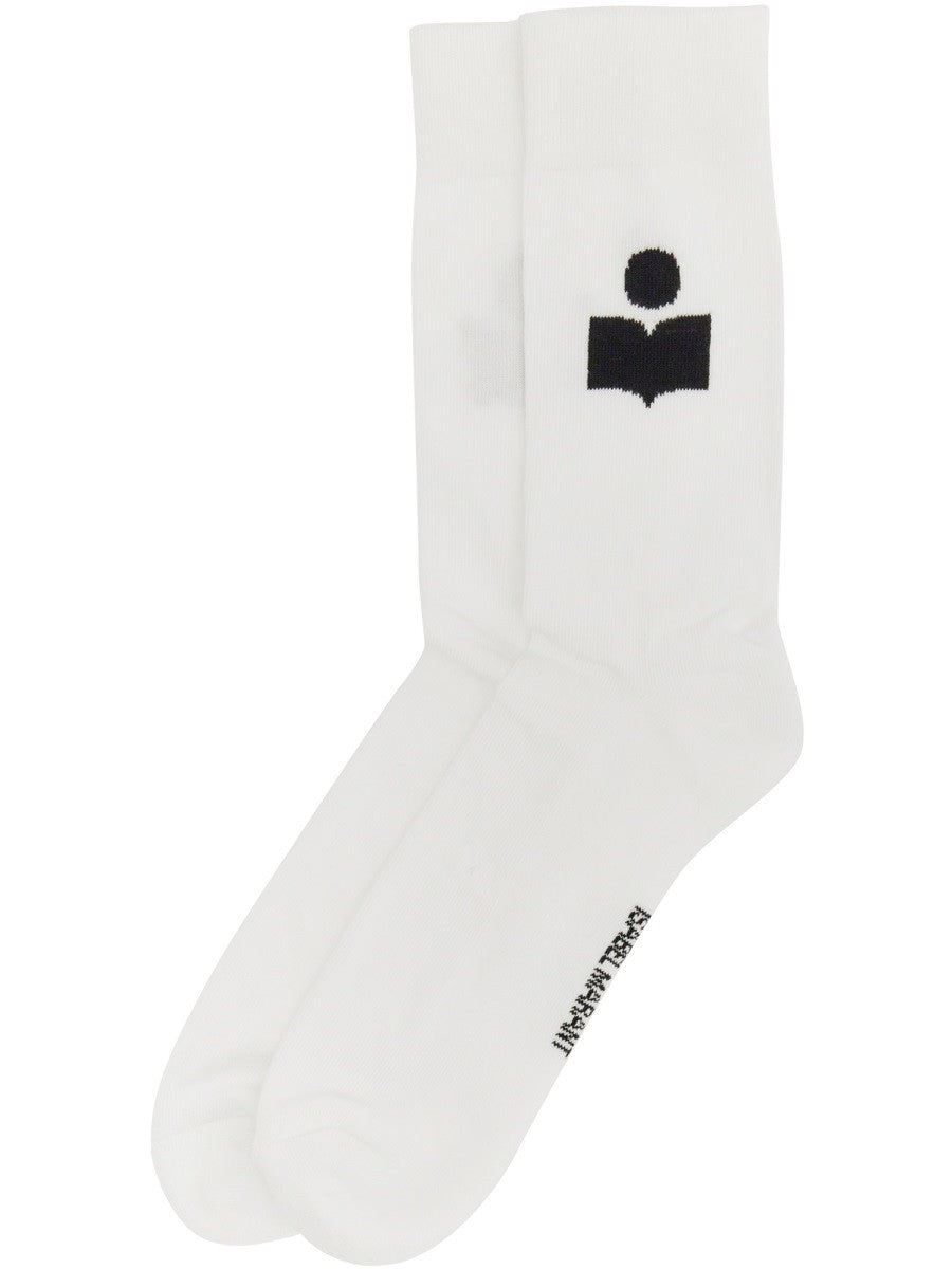 ISABEL MARANT Men's Calzini Siloki White