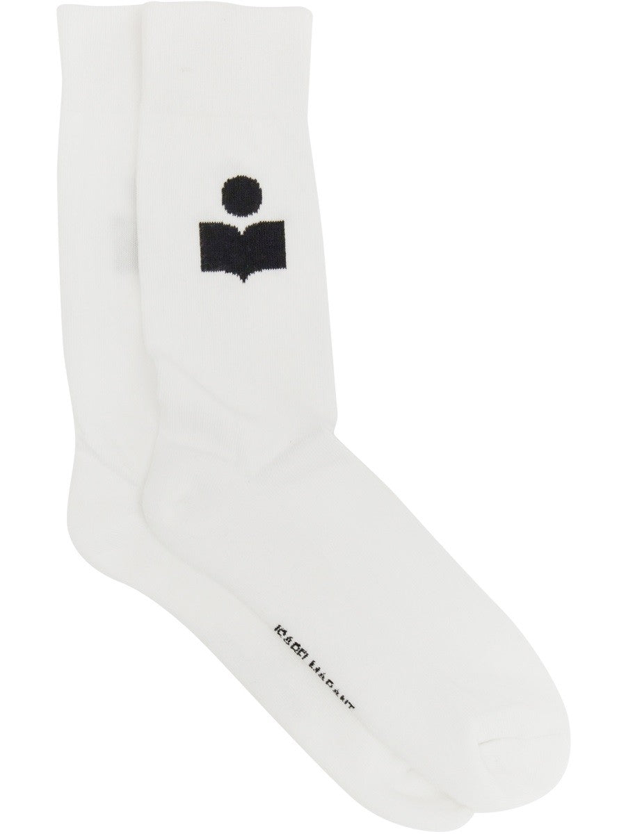 ISABEL MARANT Men's Calzini Siloki White