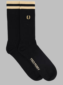 Fred Perry Men's Calzini Tipped Sports Black