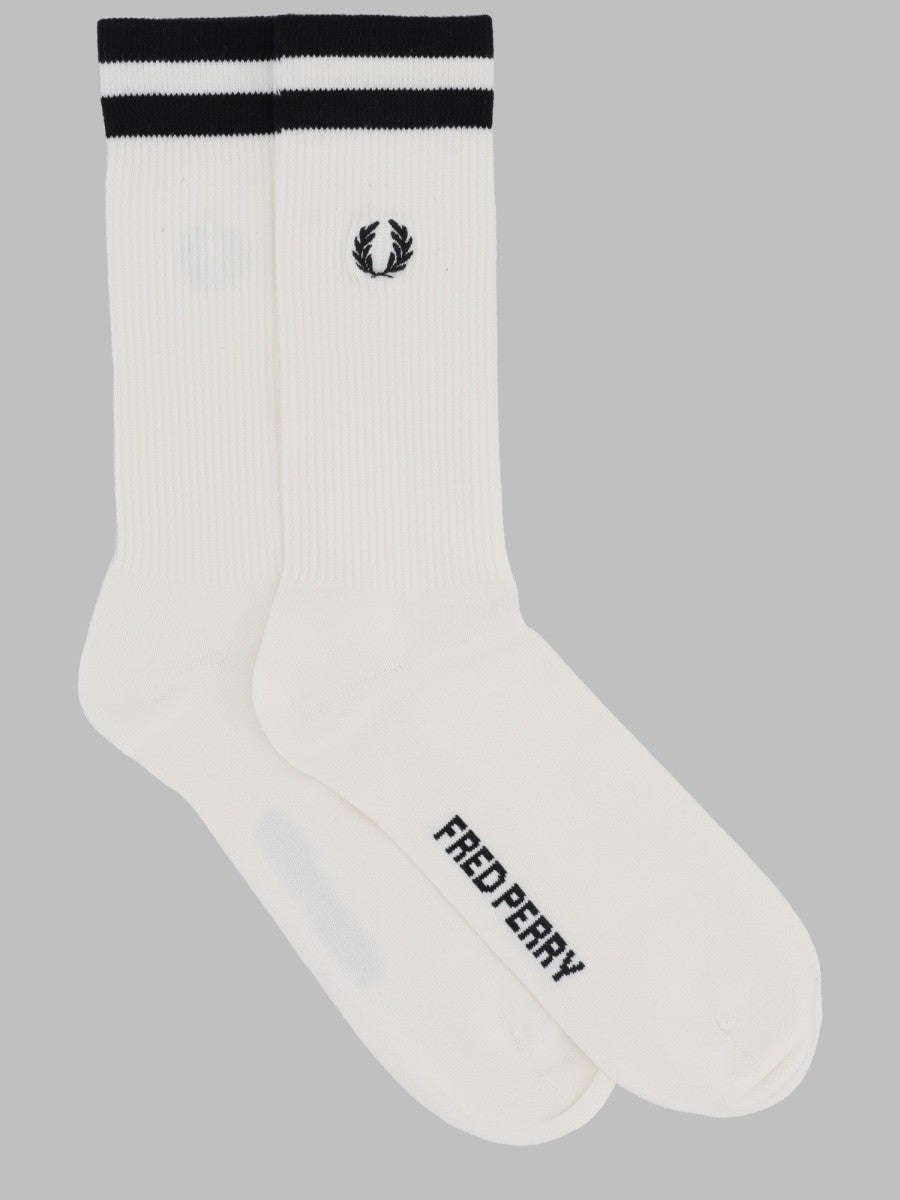 Fred Perry Men's Calzini Tipped Sports White