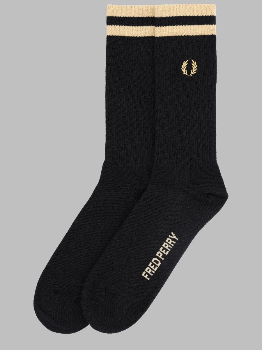 Fred Perry Men's Calzini Tipped Sports Black