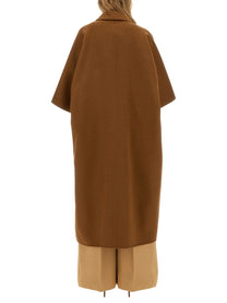 Max Mara Women's Camel Drap Cape Coat Beige