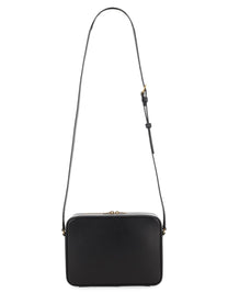 Saint Laurent Men's Camera Bag in Pelle Liscia Black