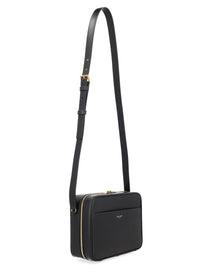 Saint Laurent Men's Camera Bag in Pelle Liscia Black