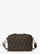 Fendi Men's Camera Case Superlight FF Zucca Fabric Crossbody Bag Black, view 2