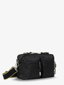 Fendi Men's Camera Case Superlight FF Zucca Fabric Crossbody Bag Black