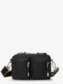 Fendi Men's Camera Case Superlight FF Zucca Fabric Crossbody Bag Black