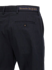 Alexander McQueen Camera Strap Chino Trousers Blue
