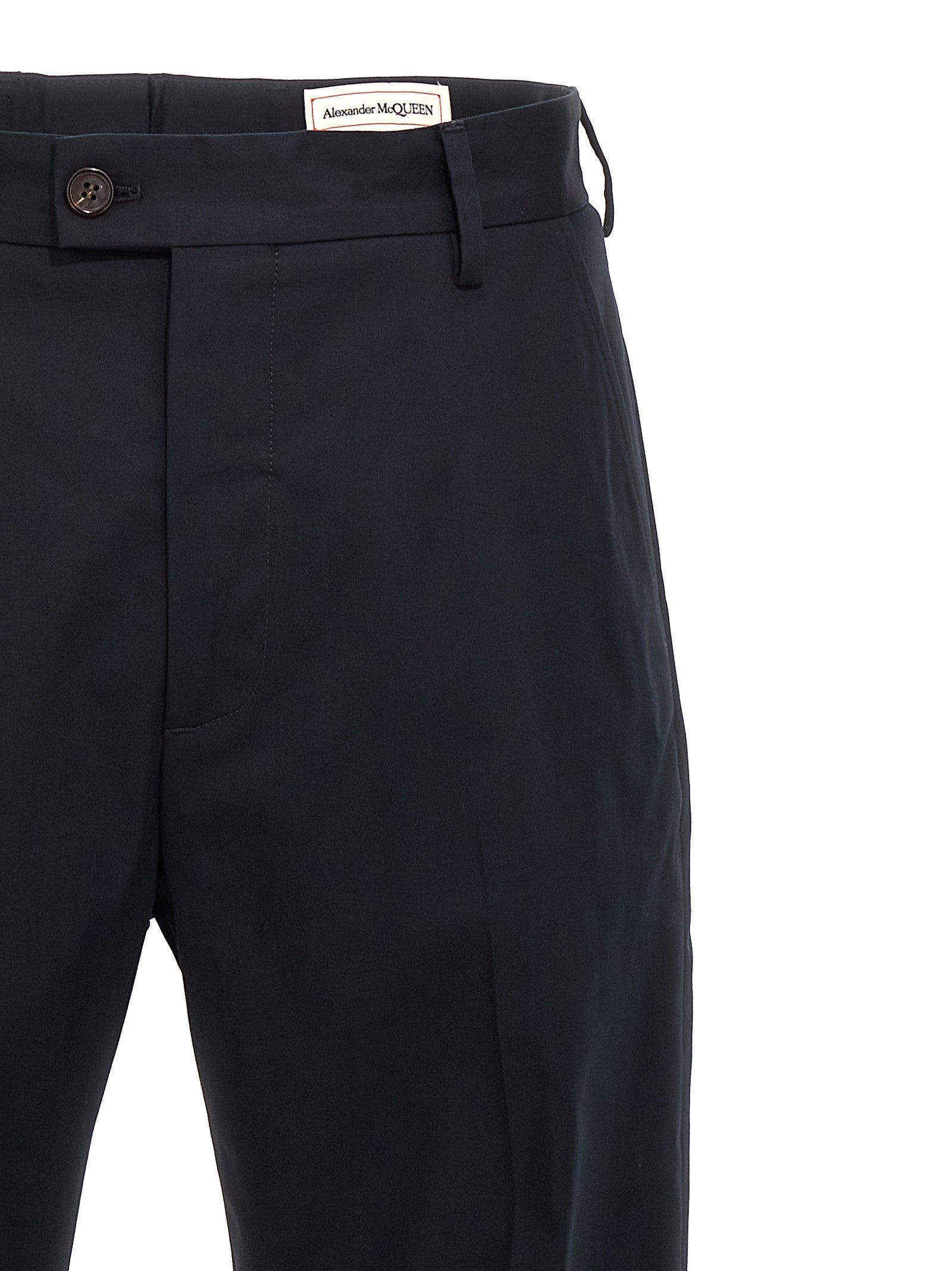 Alexander McQueen Camera Strap Chino Trousers Blue