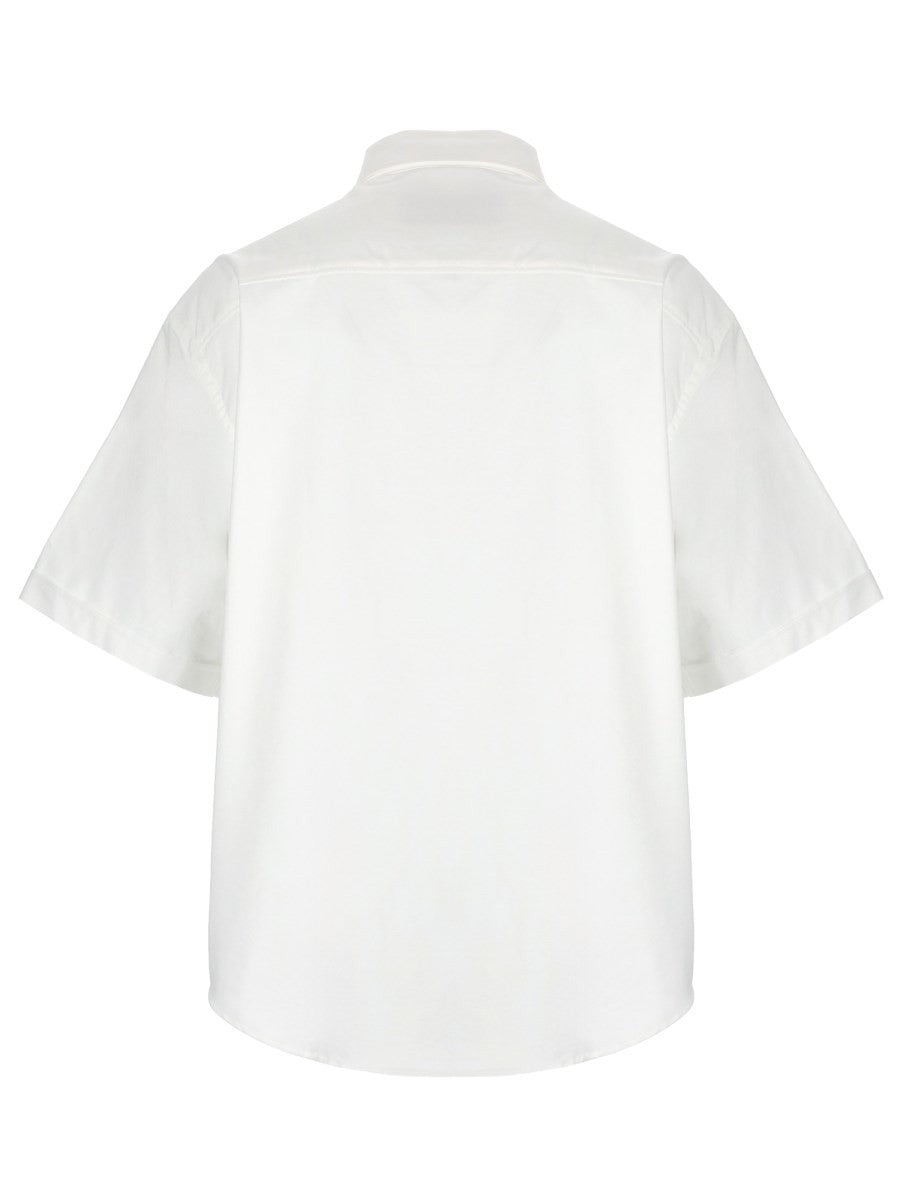 Ami Paris Men's Camica Con Ricamato White