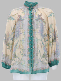 Zimmermann Women's Camicetta Balze Indra Multicolor