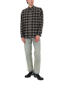 Sunflower Men's Camicia Quadri Black